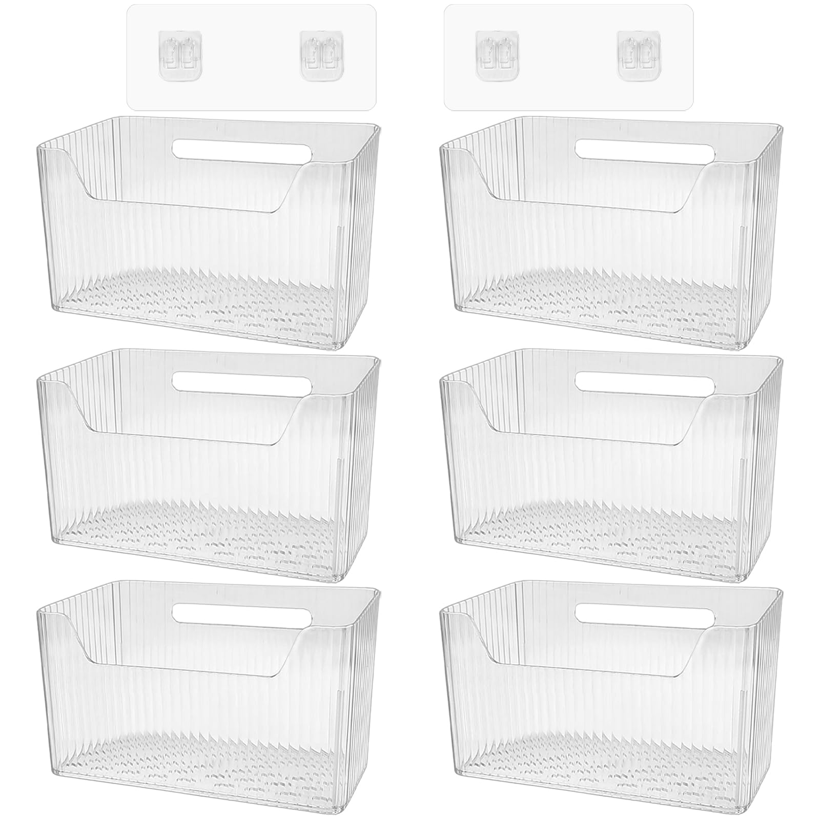 Danhmao cestas organizadoras para pared transparentes, ideales para ordenar baño y cocina.