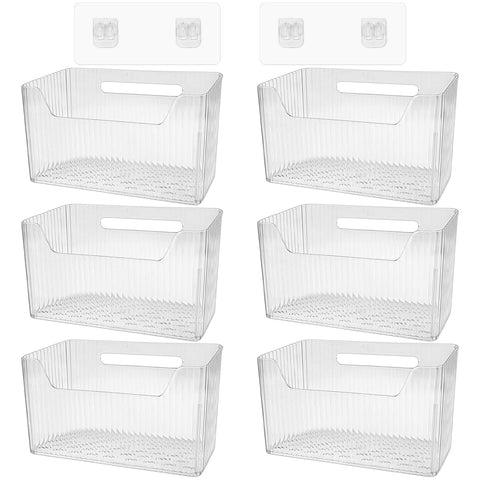 Danhmao cestas organizadoras para pared transparentes, ideales para ordenar baño y cocina.