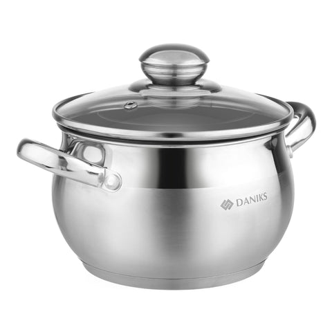 Daniks Classic 2qt, cuerpo inoxidable robusto para uso diario en la cocina.