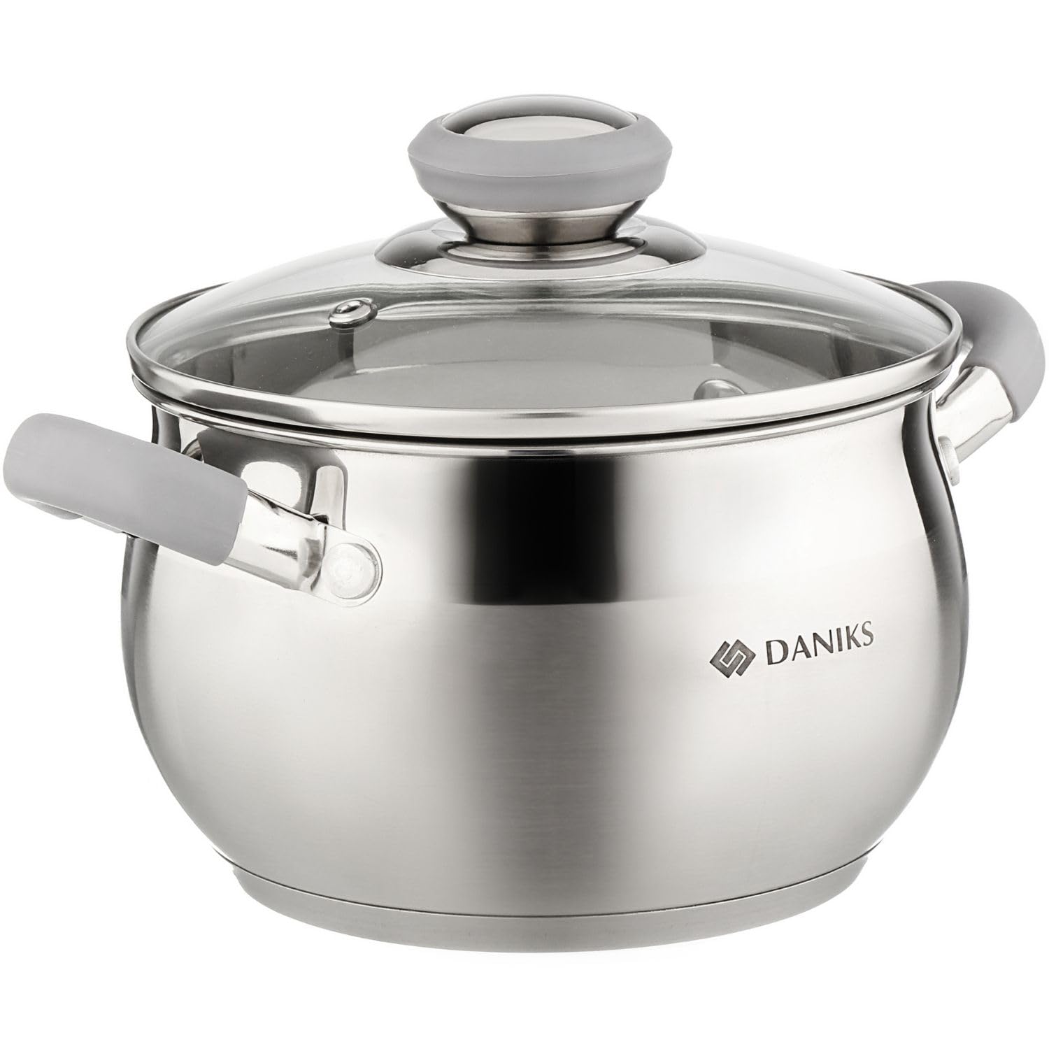Daniks frente del envase mostrando la olla y tapa con diseño duradero