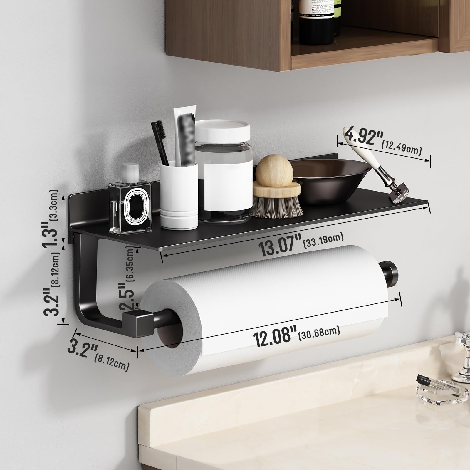 Danpoo acabado mate negro: elegante y fácil de limpiar para cocinas y baños.