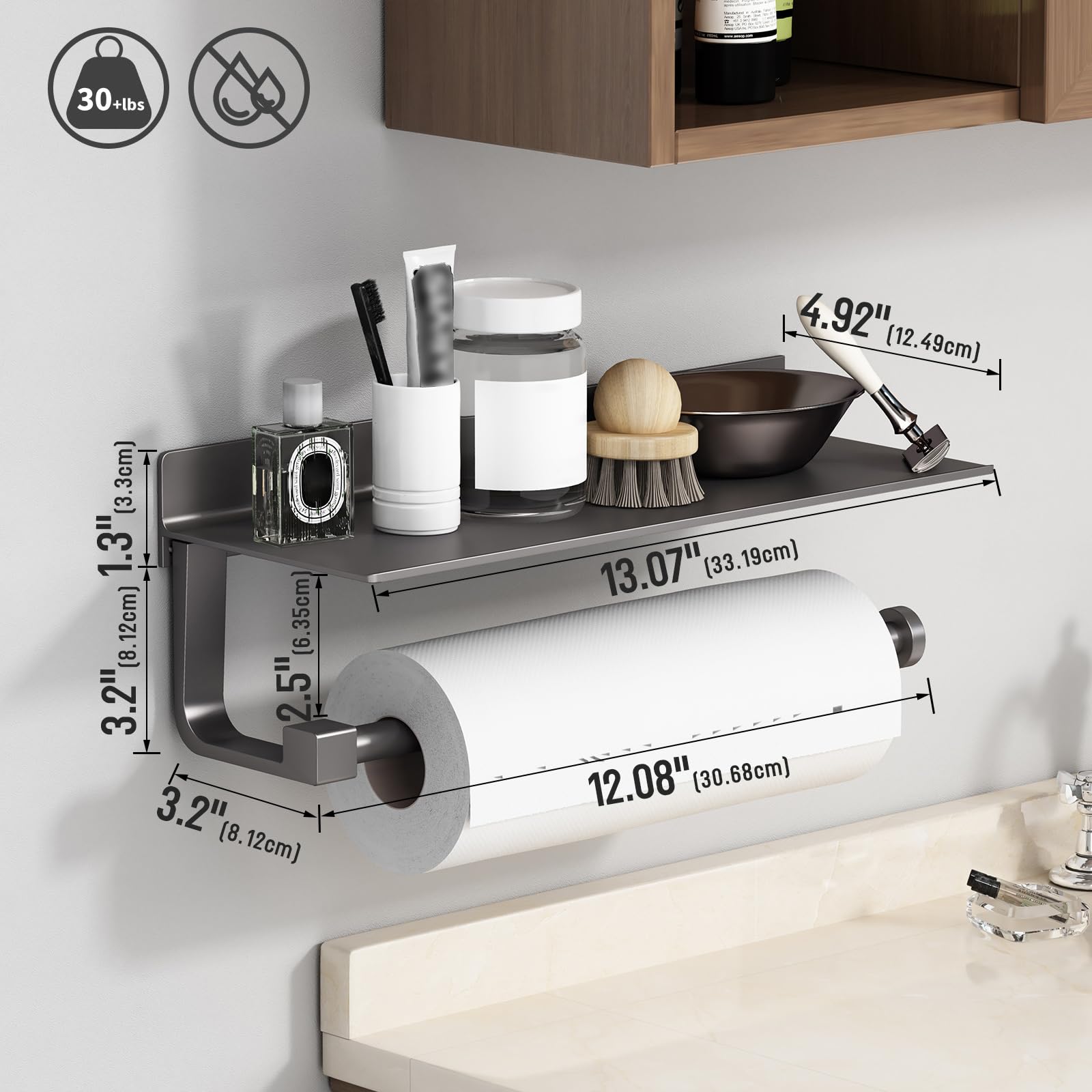 Danpoo instalación en pared con adhesivo y tornillo para cualquier hogar