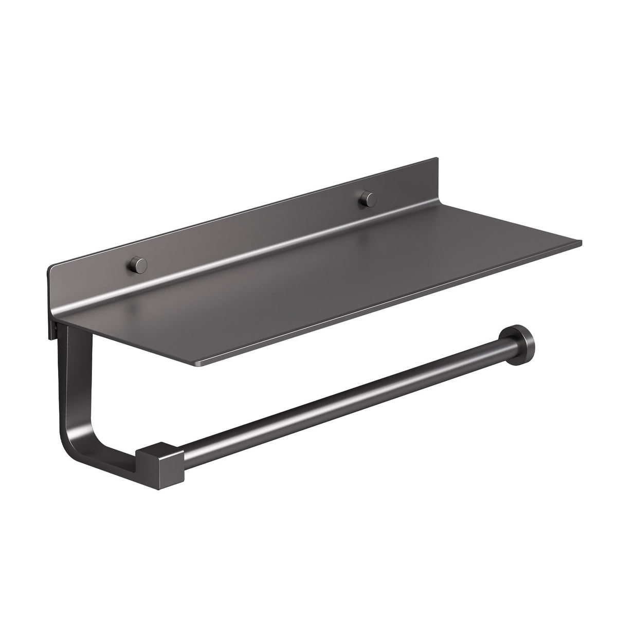 Danpoo portarrollos con estante de pared para cocina ordenada