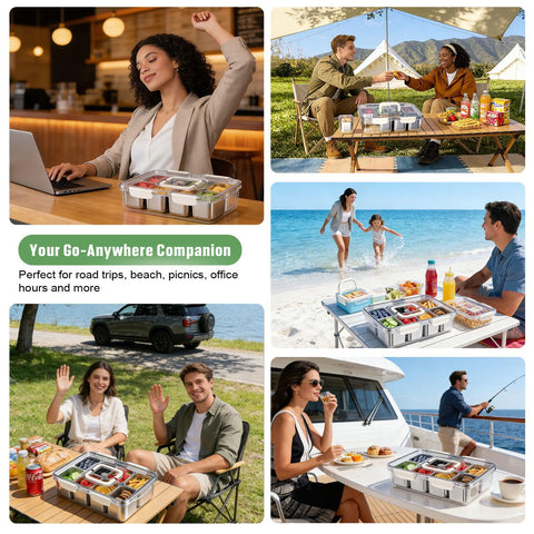 daotengql caja snackle ideal para picnic y playa.