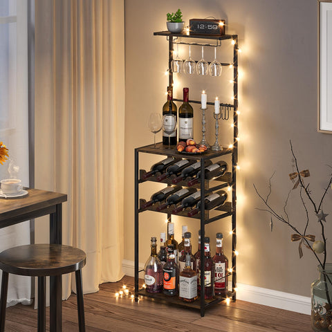 DAOUTIME estante bar para sala o cocina, optimiza esquinas y orden