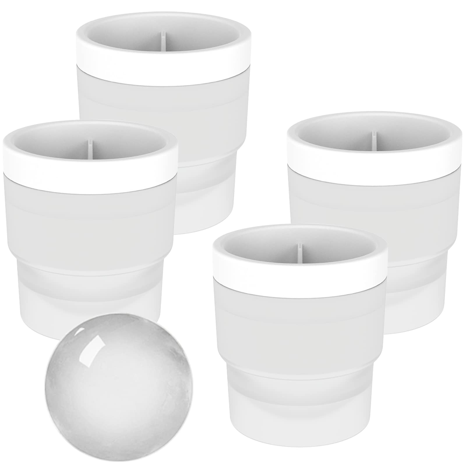 DAPOWER molde bolas hielo esfericas 2,4 pulgadas, ideal para whisky.