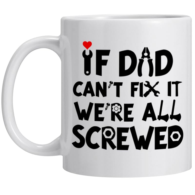 Taza DasyFly para papá con diseño divertido, ideal para café diario.