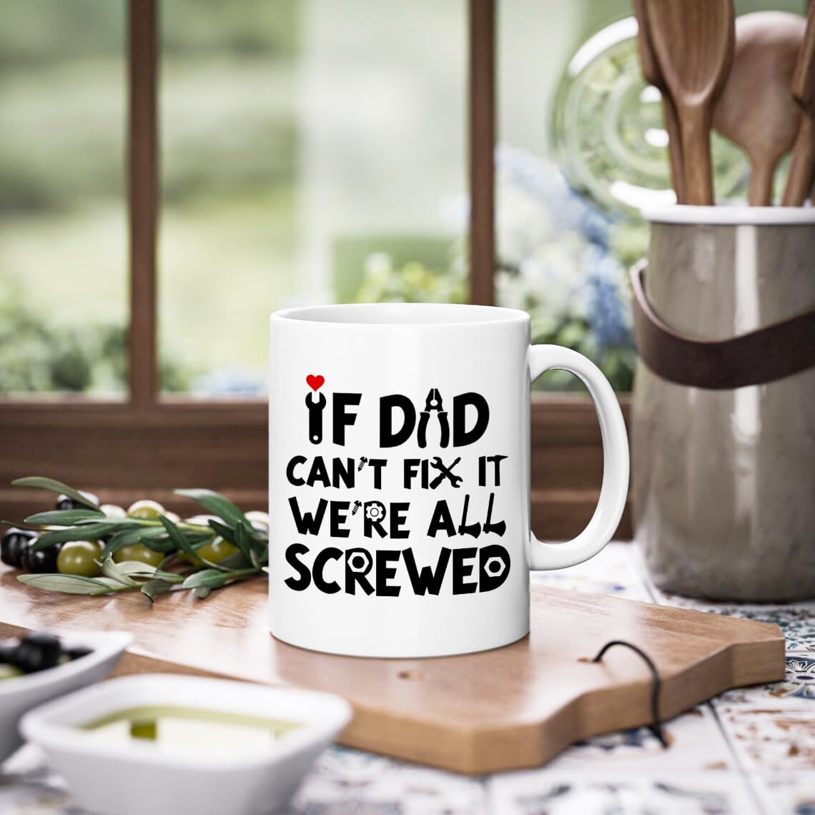 Taza regalo para papá en Navidad, detalle práctico y festivo.