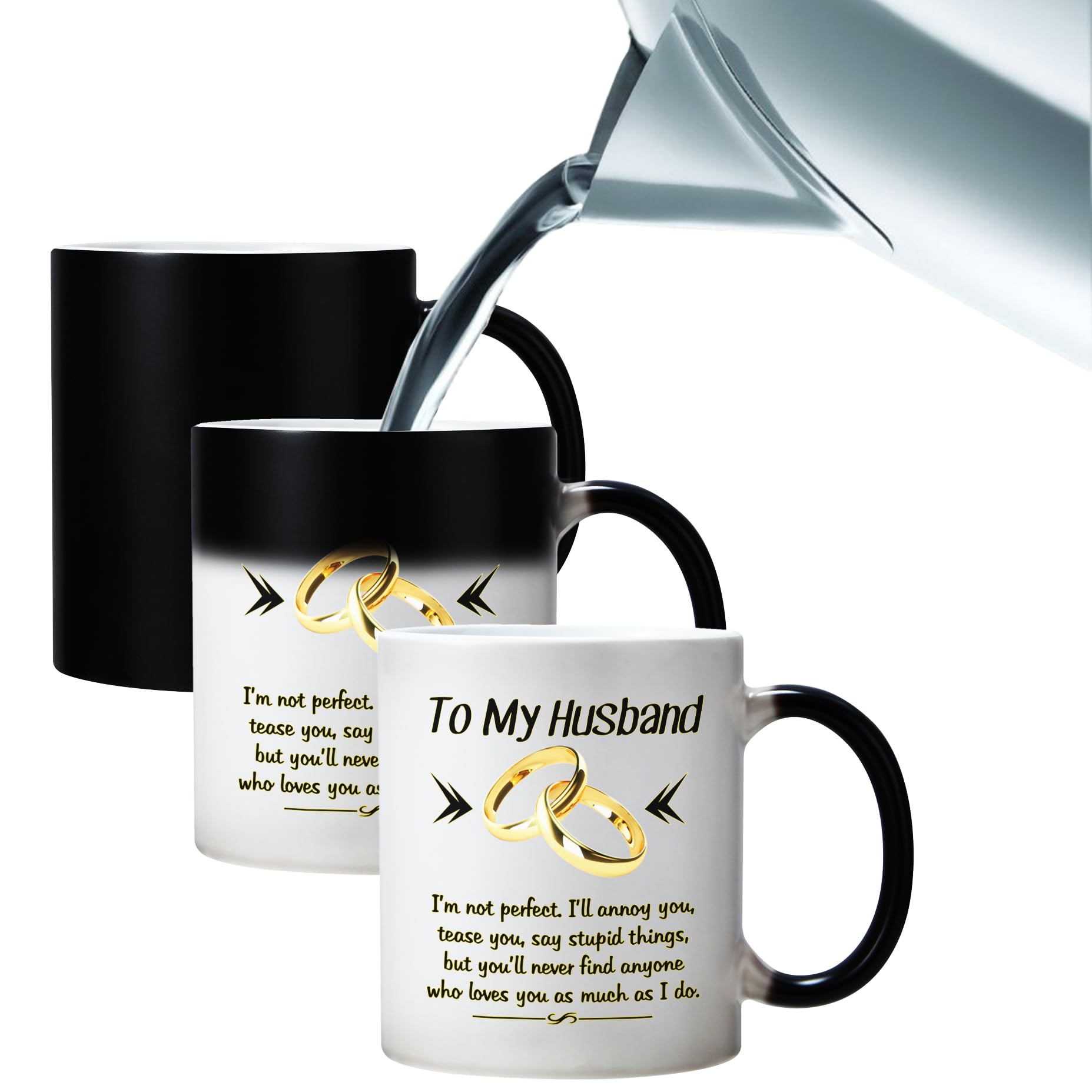 Caja regalo DasyFly, taza 11 onzas para marido, presentación lista para regalo.