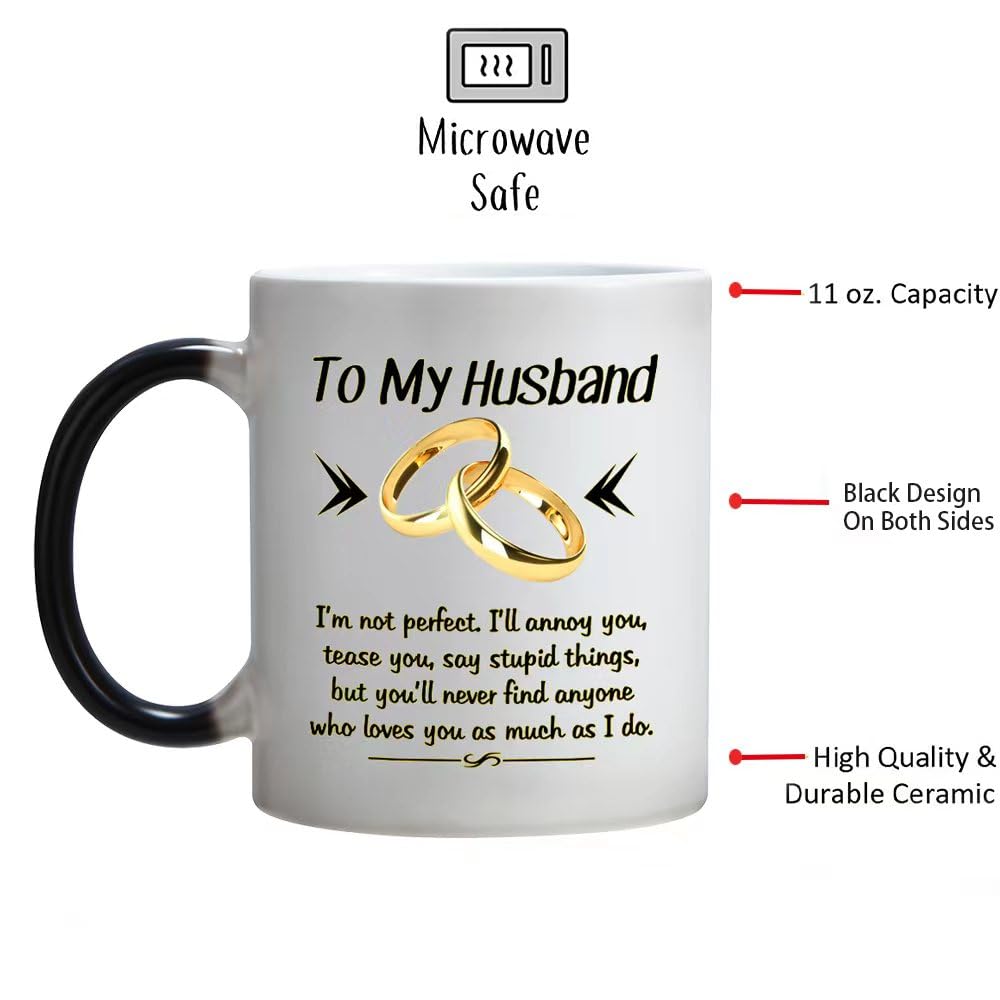 Taza DasyFly diseño doble imagen 11 onzas, lectura clara en frontal y trasera.