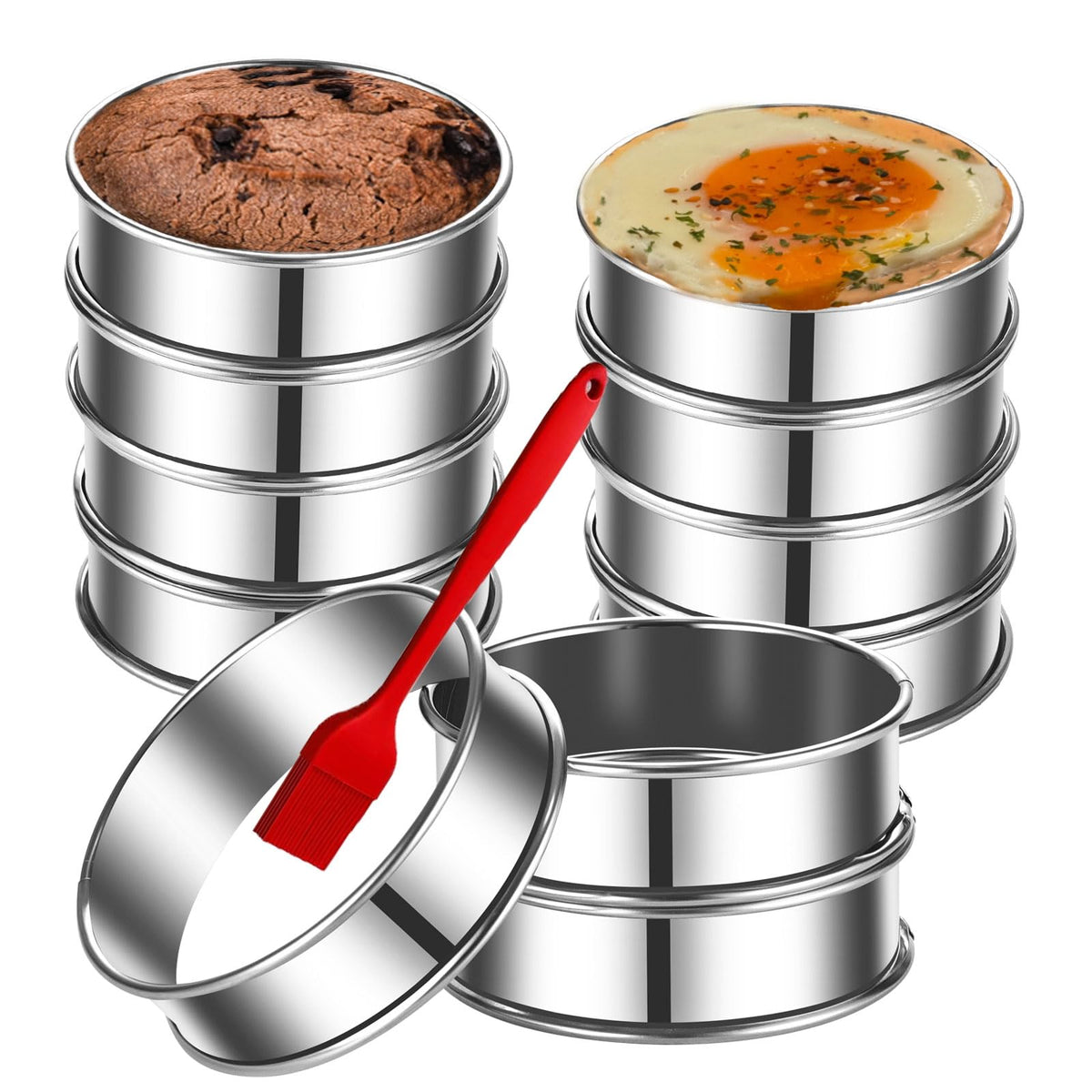 DATANYA: anillos ingleses para muffins de 4 pulgadas, molde perfecto.