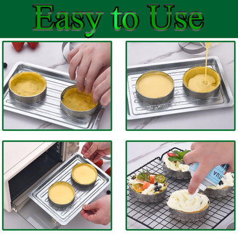DATANYA anillos de tarta con bordes suaves para manipulación segura.