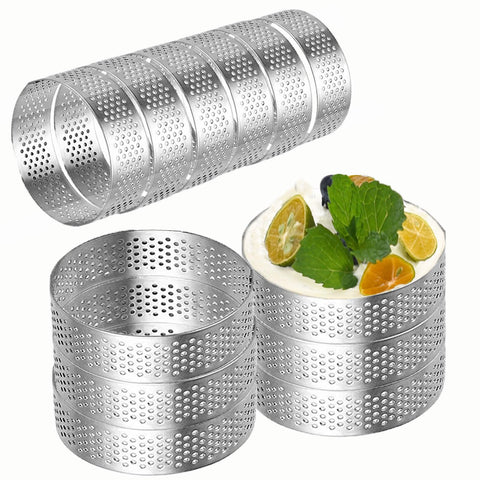 datanya anillos tarta perforados 4 pulgadas para desmoldado uniforme