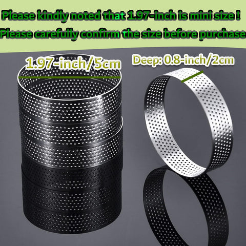 DATANYA anillos de tarta perforados de acero inoxidable para horneado estable y duradero.