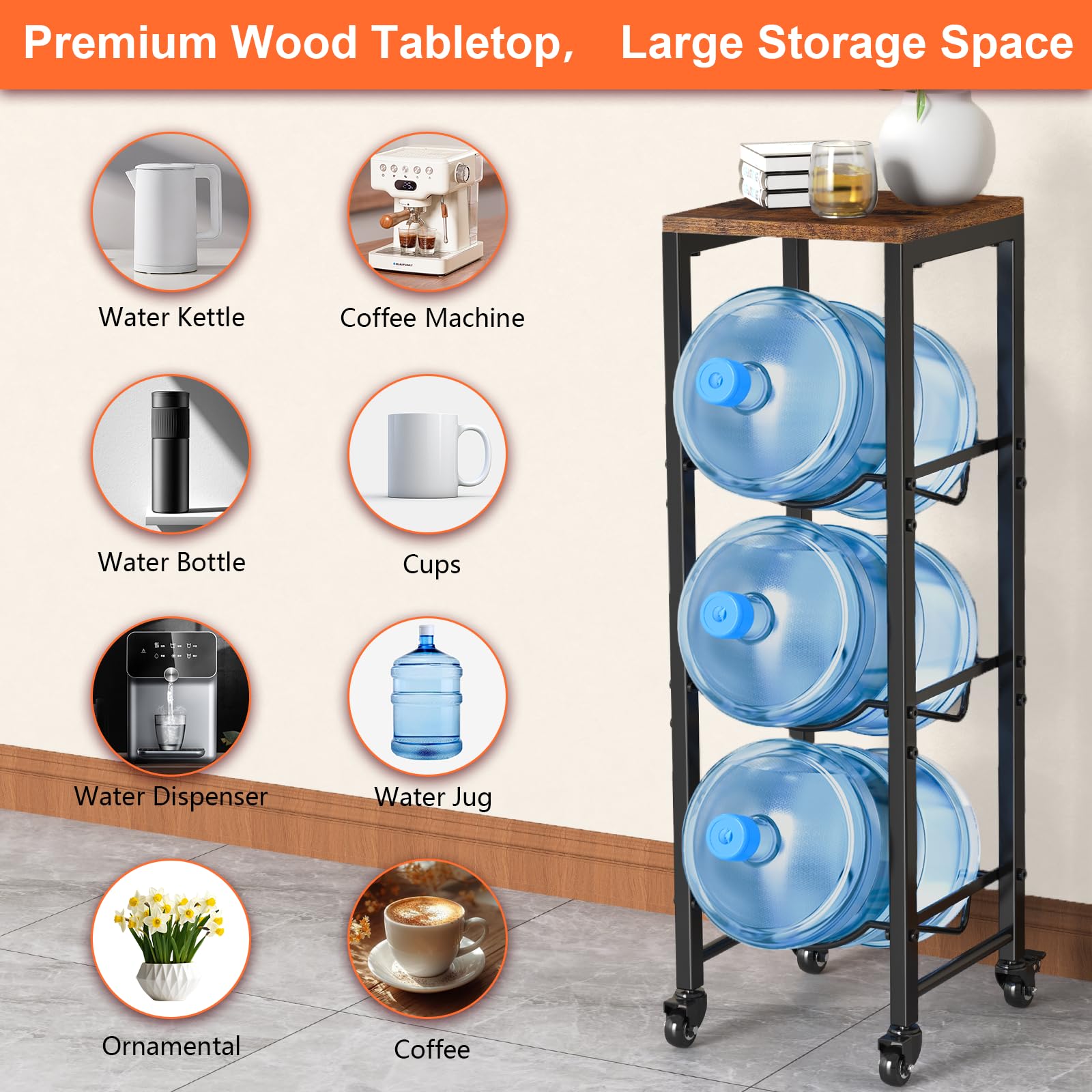 Superficie superior MDF Dataroad Selead, soporte para tazas, plantas o dispensador