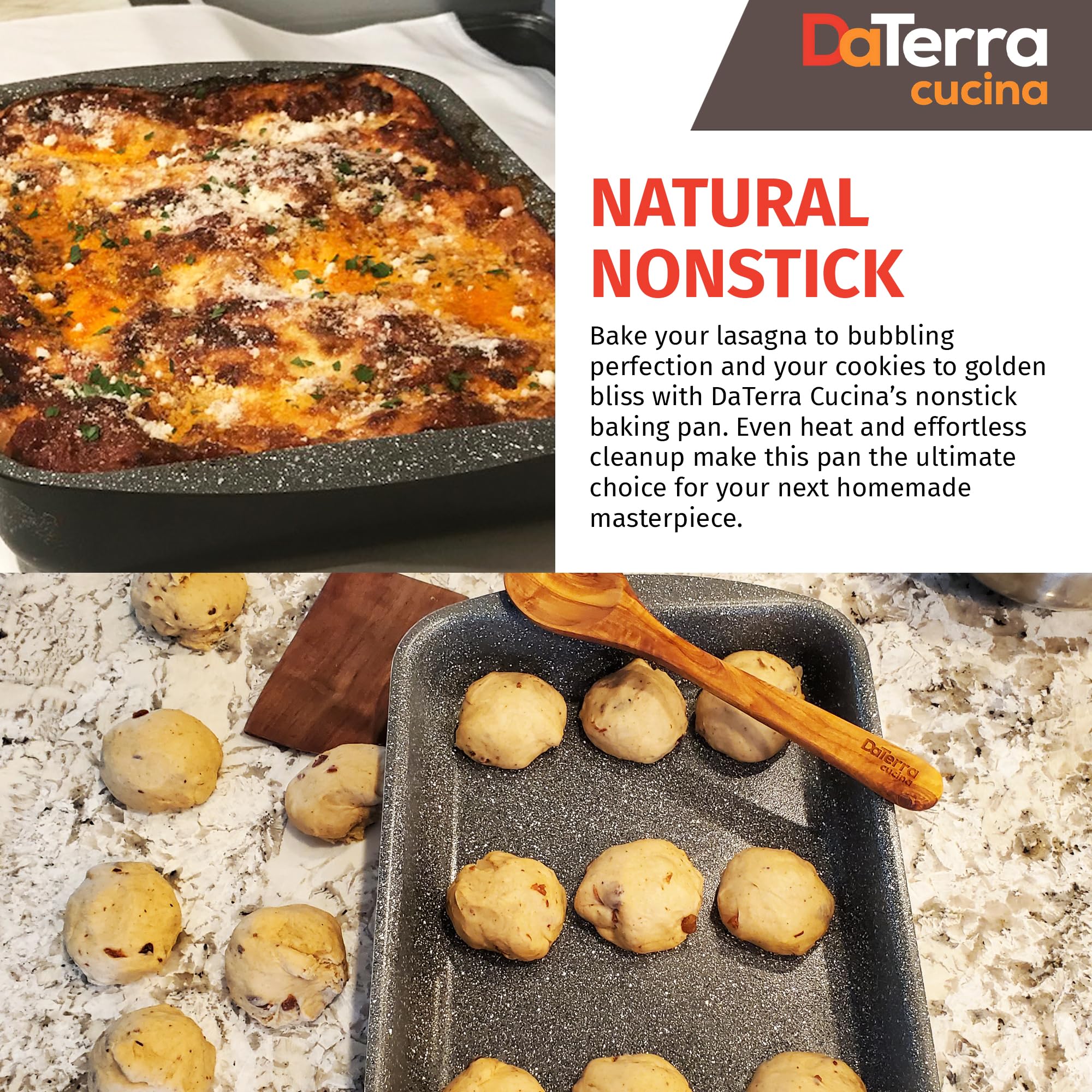 DaTerra Cucina bandeja de 5 cuartos para porciones generosas.