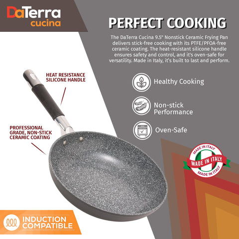 Detalle del recubrimiento ceramico antiadherente de DaTerra Cucina.