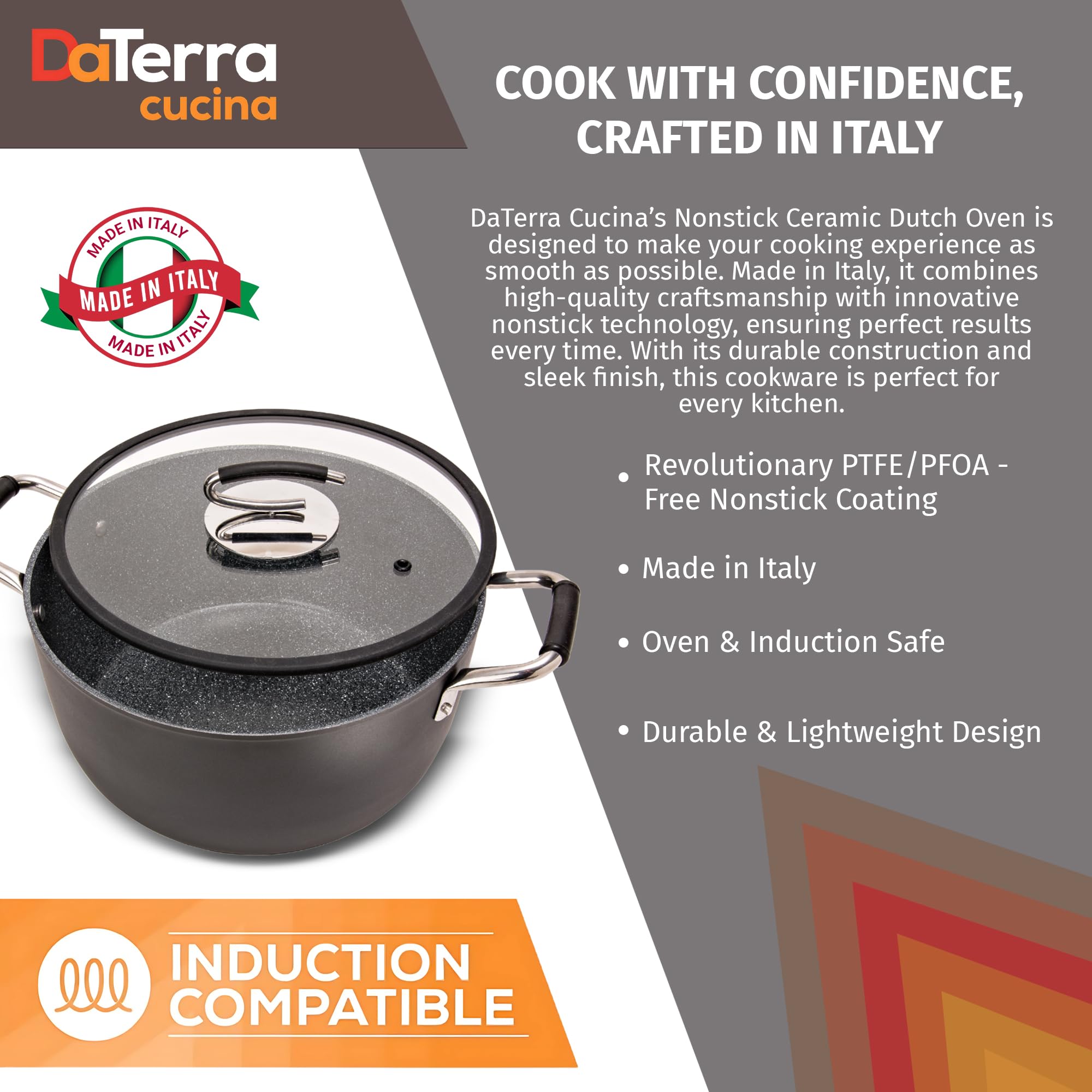 Diseño italiano de DaTerra Cucina, acabado elegante que complementa cocinas modernas.