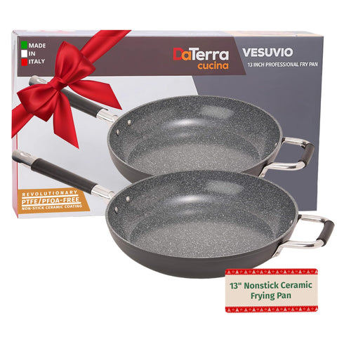 DaTerra Cucina: sartén cerámica de 13 pulgadas antiadherente ideal para freír huevos.