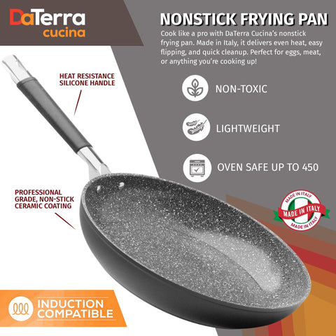 DaTerra Cucina sarten ceramico antiadherente para induccion, apta para hornear.