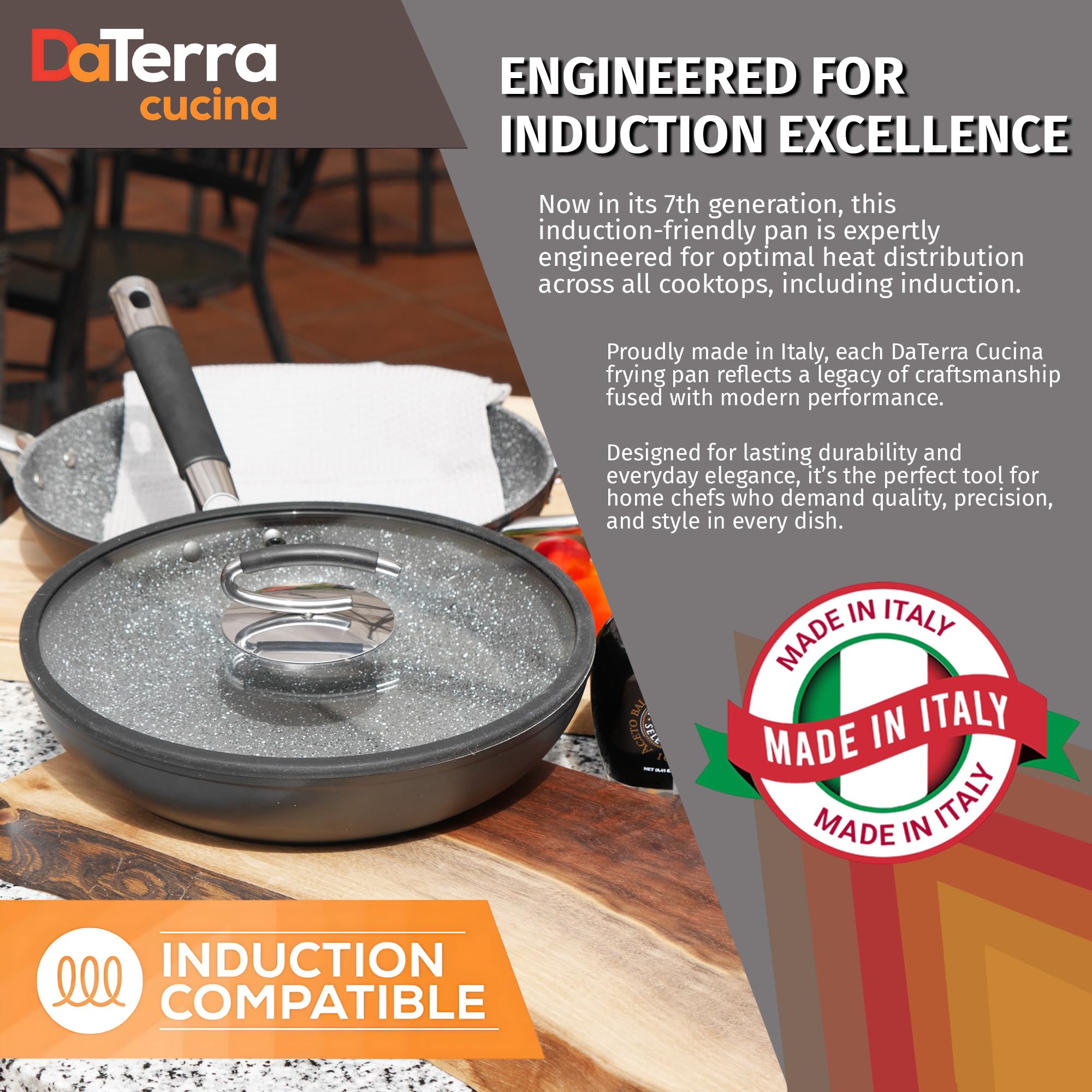 DaTerra Cucina sarten apto para horno e induccion, resultados consistentes.