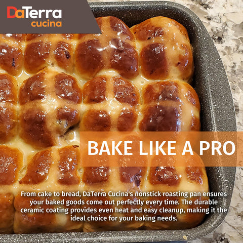 DaTerra Cucina libre de PTFE, PFOA y plomo para hornear seguro.