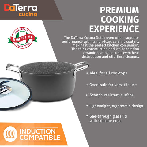 Apta para inducción y estufa, ideal para comidas familiares.