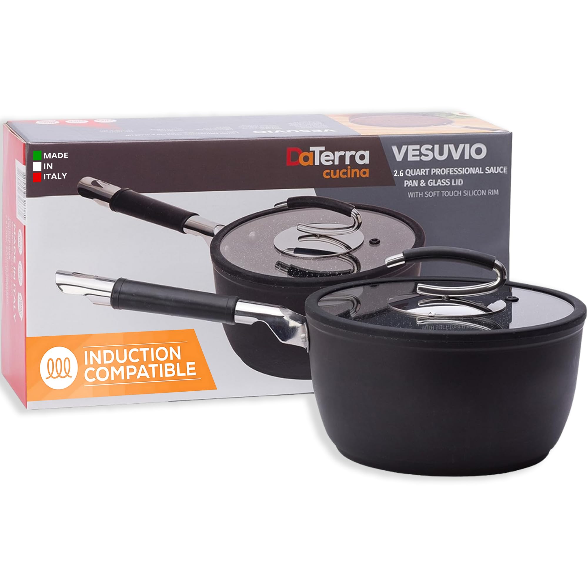 DaTerra Cucina sartén cerámica antiadherente 2,6 qt para cocción suave