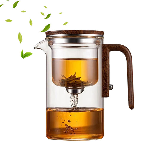 Datohon Enchanti Tea Pot con vidrio transparente para ver la infusión en directo