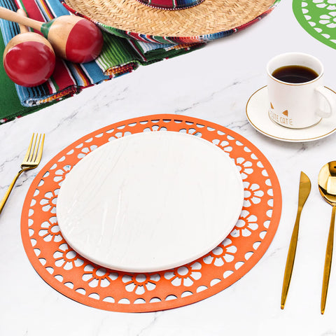 Datyiiha motivos artísticos para Cinco de Mayo que destacan en la mesa.