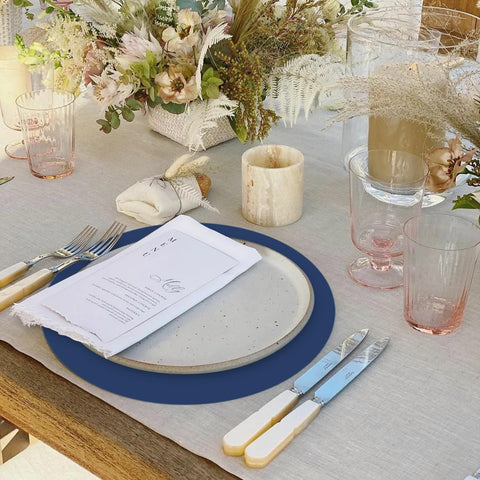 Ideal para decoraciones temáticas, Datyiiha mantel azul marino 14”.