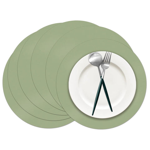 Datyiiha manteles de papel verde salvia de 14 pulgadas para mesas, ideales para banquetes.