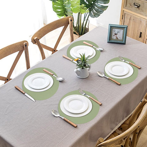 Datyiiha manteles de papel verde salvia para bodas, creando ambiente elegante.