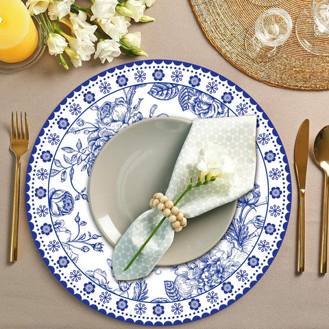 Datyiiha mantel individual para bodas y banquetes, aporta toque floral