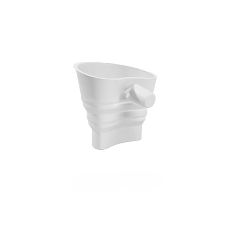 Daureve embudo de silicona plegable para vertidos limpios durante mezclas.