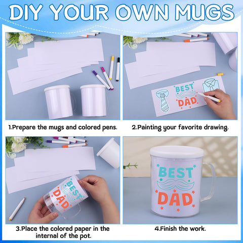 Bolígrafos de colores DAVAXI para colorear, perfectos para personalizar tazas.