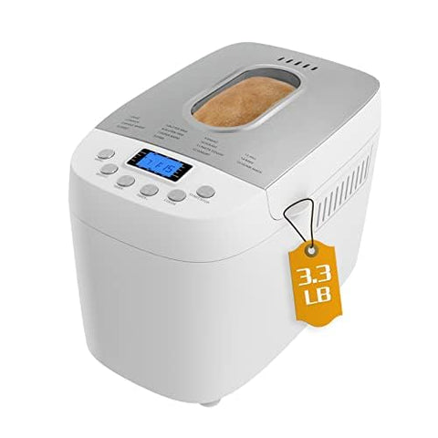 Davivy Panificadora 3LB vista frontal, diseño compacto para cocina moderna.