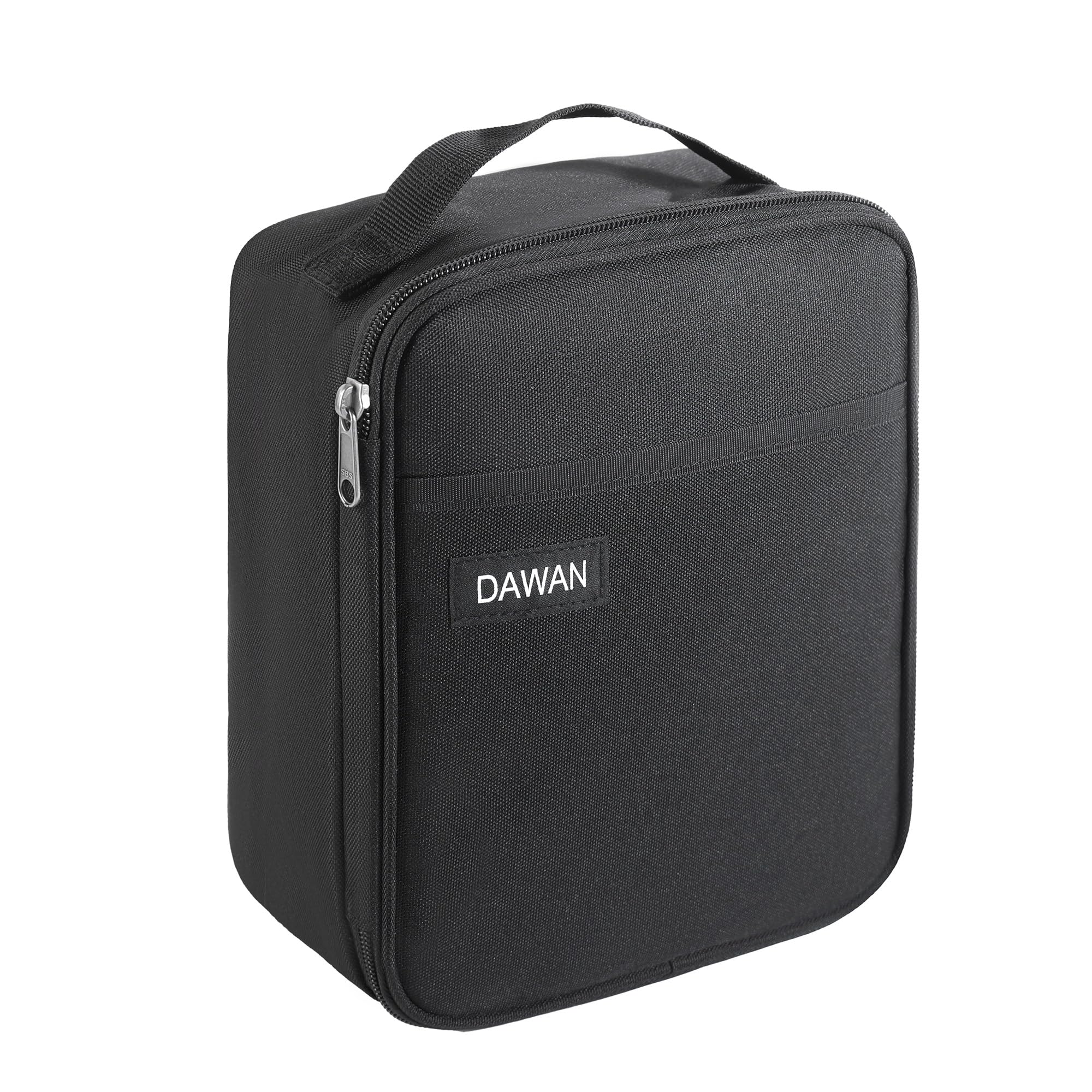 DAWAN bolsa térmica congelable exterior negro para transporte cómodo de comidas.