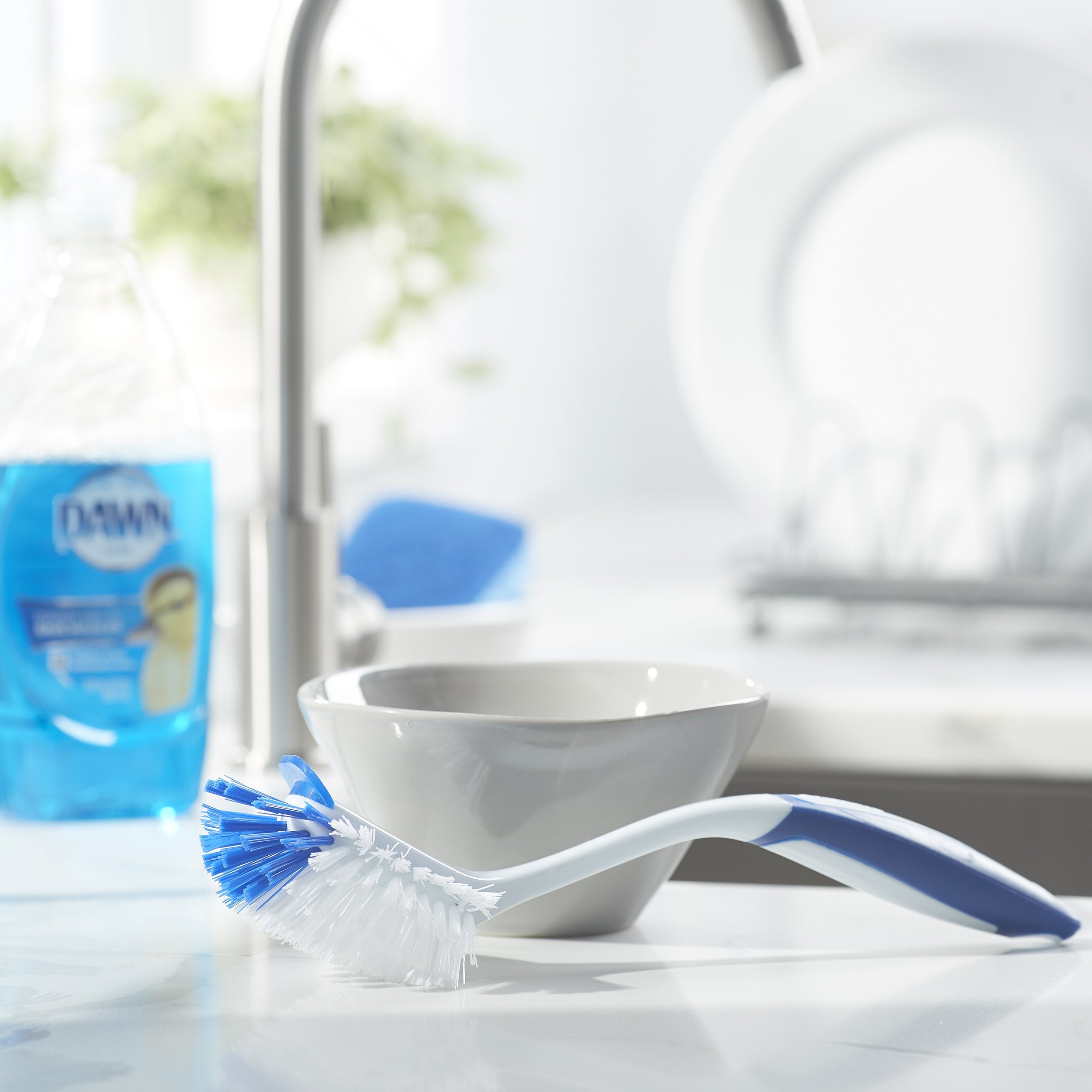 Dawn cepillo radial de cocina, seguro para superficies antiadherentes.