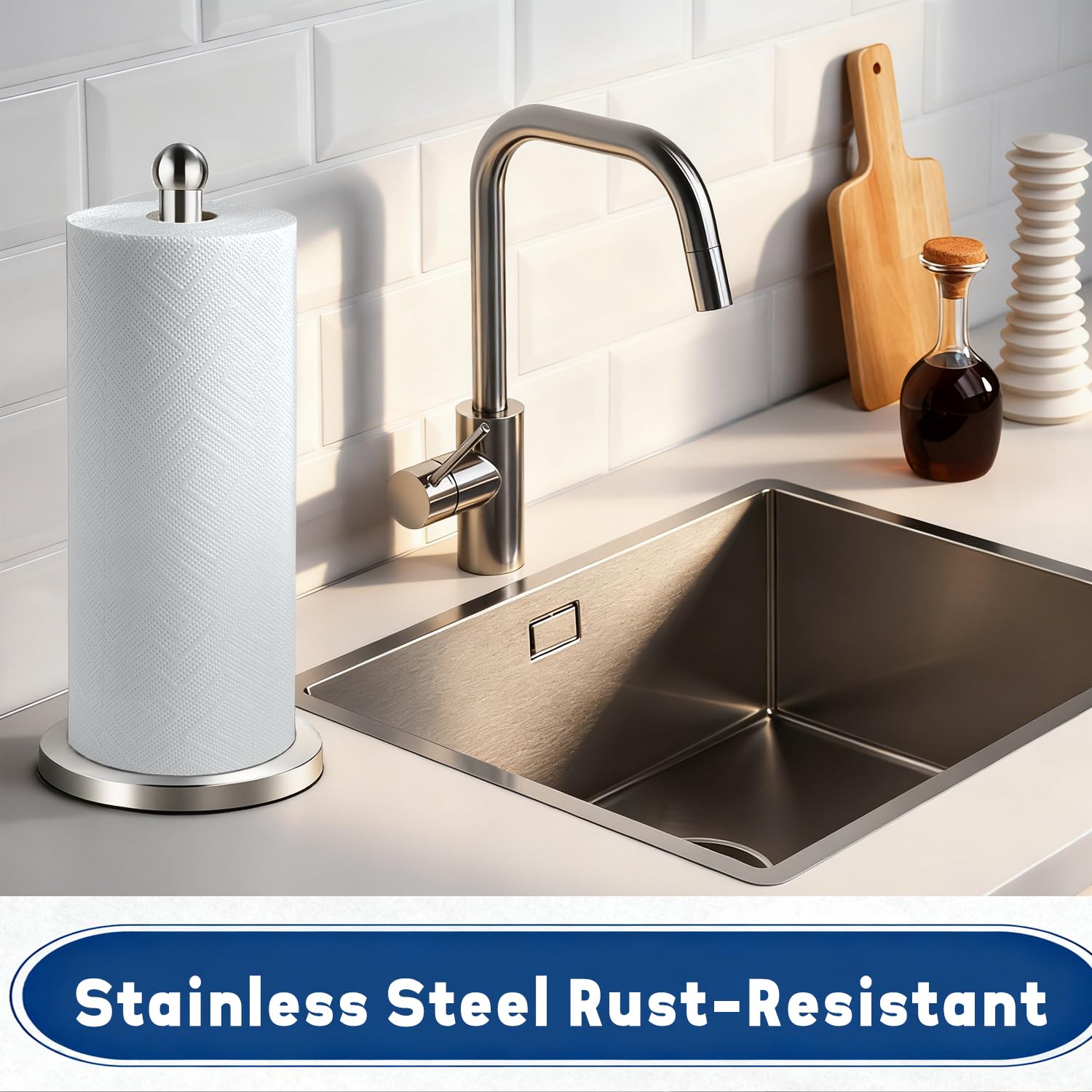Compatible con diferentes rollos de papel de cocina.