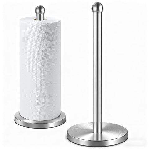 DAWNER portarrollos de cocina vertical, acero inoxidable, ideal para encimera.