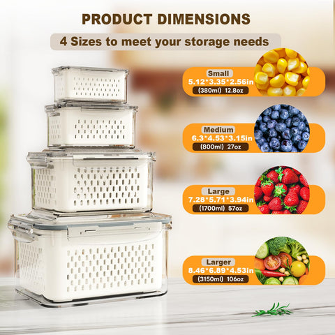Dayacoco: cesta de drenaje para frutas y verduras facilita lavado y escurrido