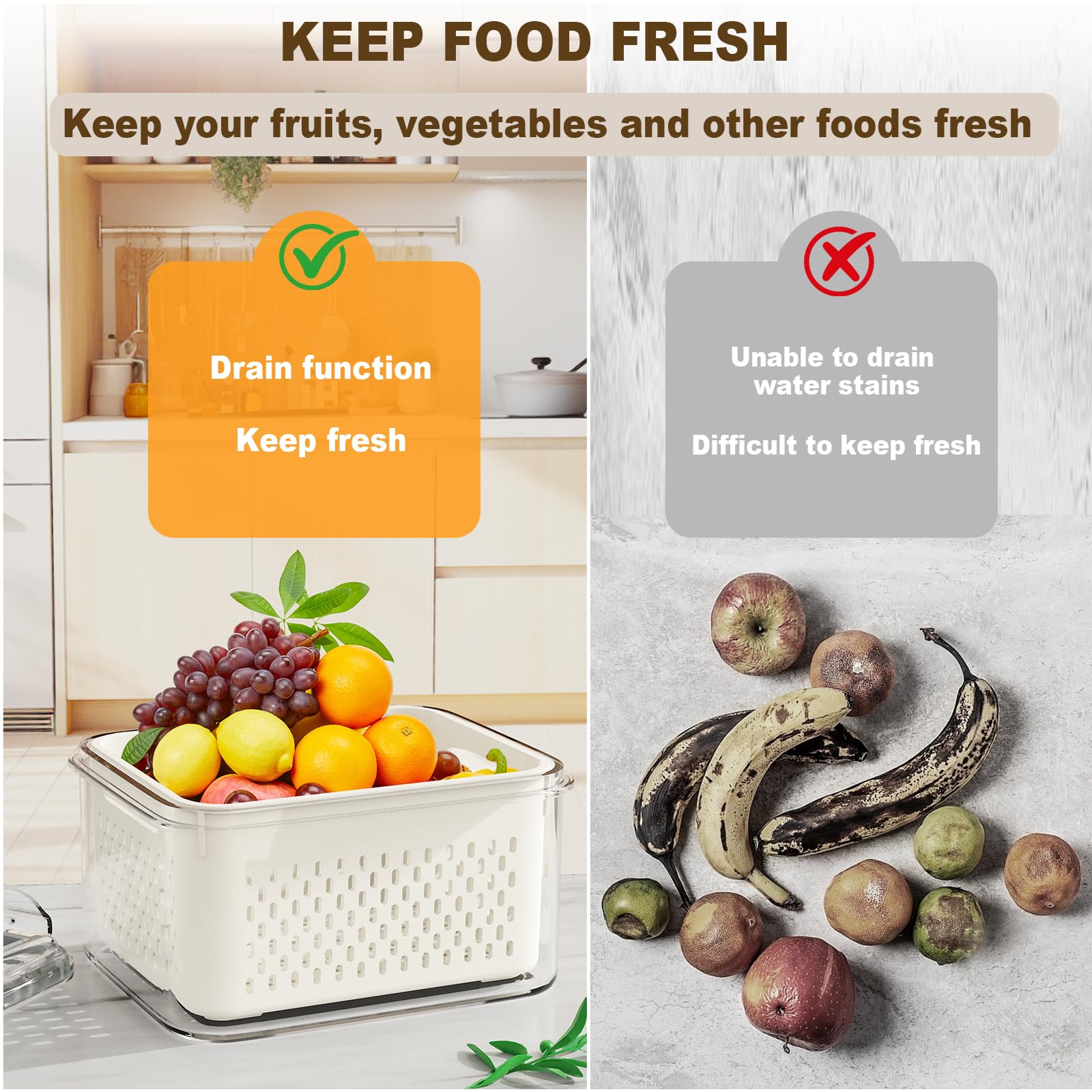 Dayacoco: recipientes para frutas apilables que optimizan el espacio en la nevera