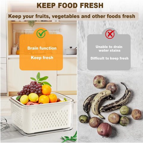 Dayacoco: recipientes para frutas apilables que optimizan el espacio en la nevera
