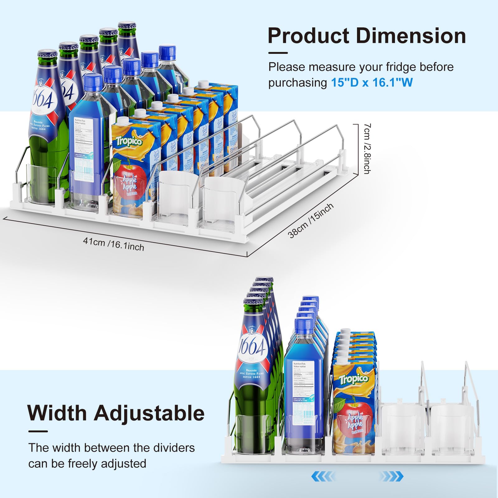 Dayacoco dispensador de soda para nevera autoempujado facilita tomar refrescos.