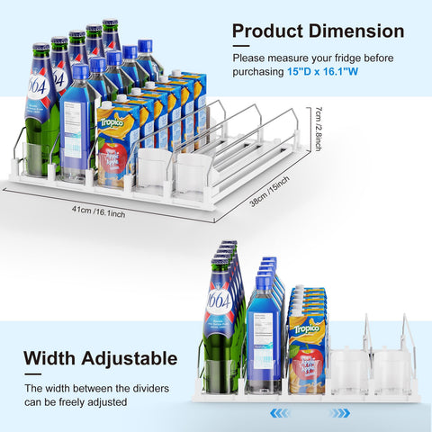 Dayacoco dispensador de soda para nevera autoempujado facilita tomar refrescos.