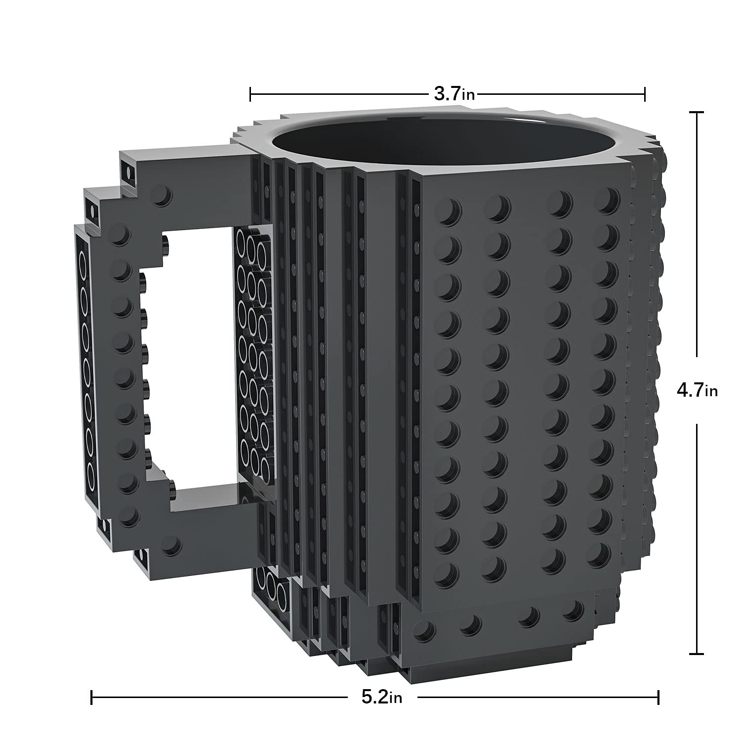 DAYMOO taza con bloques 2 en 1, regalo único para fiestas