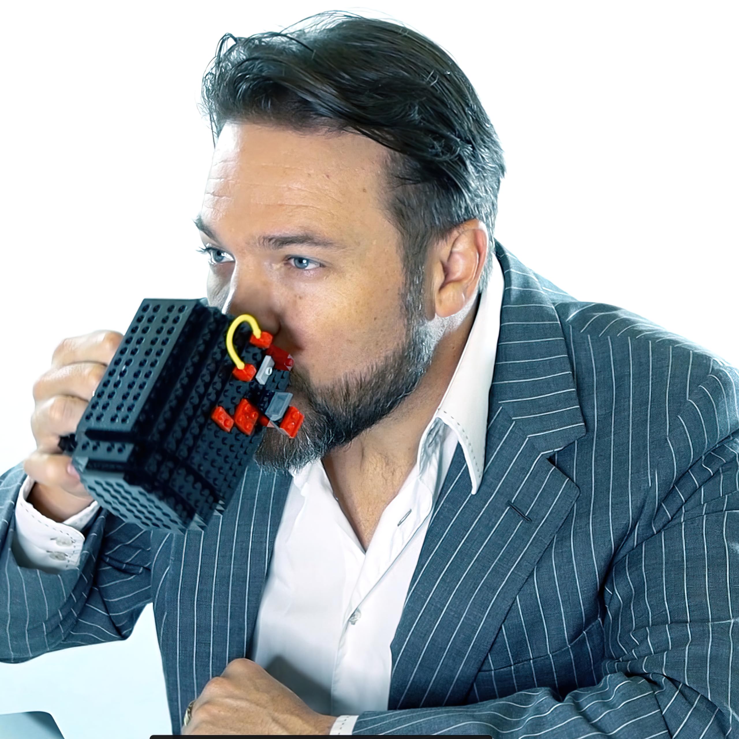 DAYMOO taza con bloques 2 en 1 compatible con grandes bloques