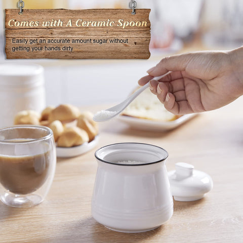  DAYYET cerámica blanca con textura, estilo campo moderno para la cocina.