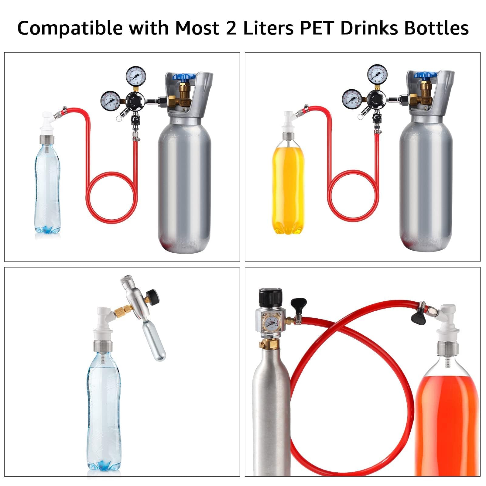 Dbgogo kit combinaciones carbonatacion, uso versatil para casa o bar